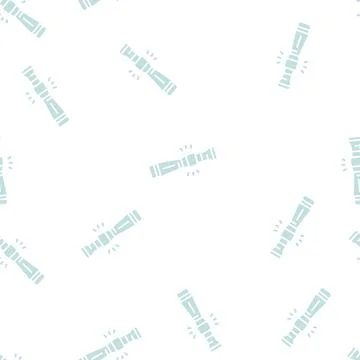 Whistle to lure glyph seamless pattern Stock Illustration