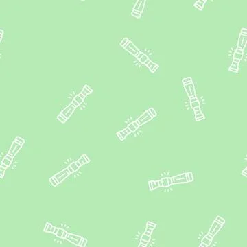 Whistle to lure line seamless pattern Stock Illustration