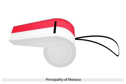 A whistle of the principality of monaco Stock Illustration