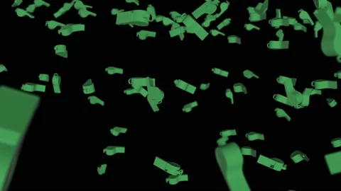 Whistle rain alphamet Video stock 146734184