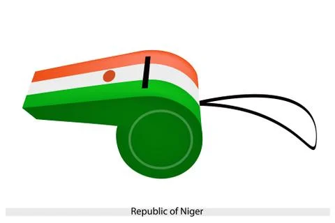 A whistle of the republic of niger Stock Illustration