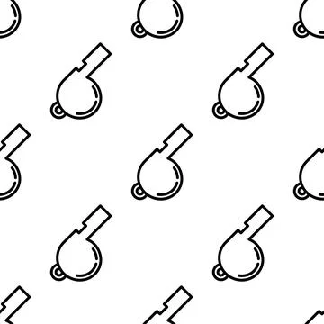 Whistle seamless pattern vector illustration Ilustração Stock