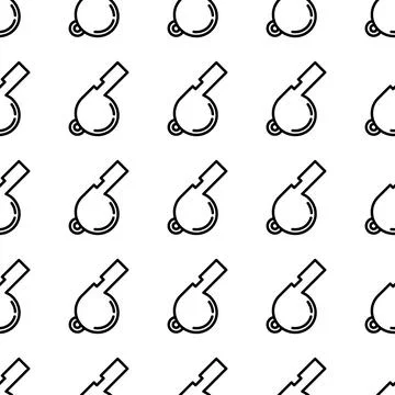 Whistle seamless pattern vector illustration Illustrazione stock