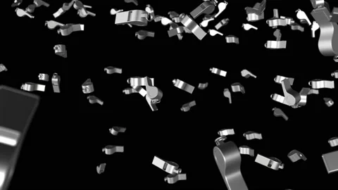 Whistle silver rain alphamet Stock-Footage 146730448
