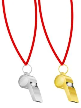 Whistle with string Stock Illustration