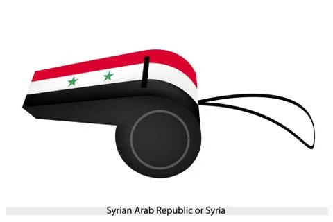 A whistle of the syrian arab republic Stock Illustration