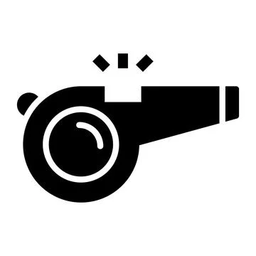 Whistle Vector Icon Design Illustration Stock Illustration