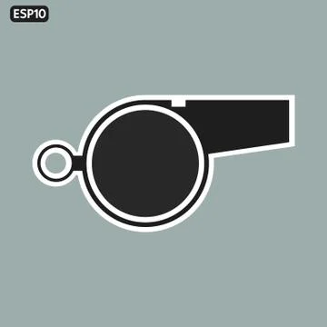 Whistle vector icon illustration Stock Illustration