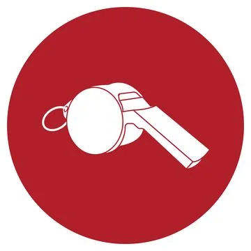 Whistle vector icon illustration Stock-Illustration