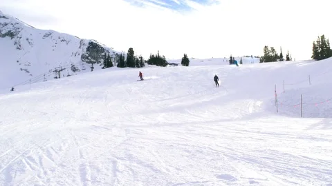 Whistler skiing Stock Footage 122384155