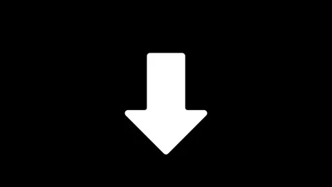 Whit colour arrow 4k animation video with black background Stock Footage 324171970