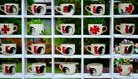 Whit cup Stock Photos