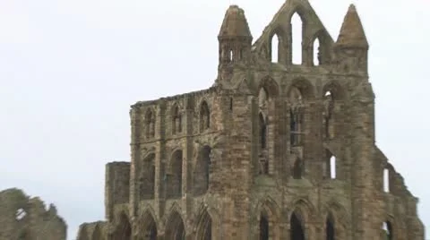 Whitby Abbey Stock Footage 10763648