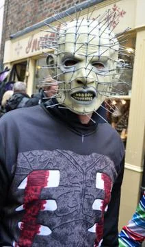 Whitby Goth Weekend. Hellraiser Stockfoto's