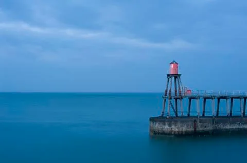 Whitby pier Stock Photos