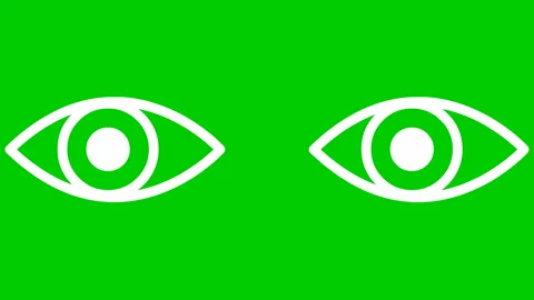 White 2 eye close green Stock Footage 225100540