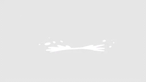 White 2D smoke appears and disappears on a black screen. Stock Footage 303013165