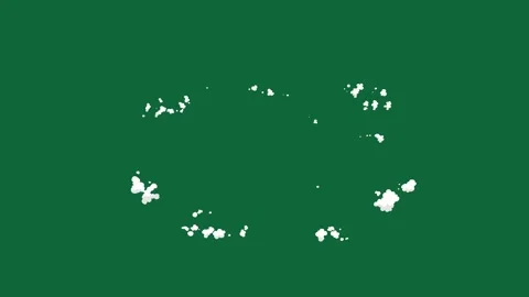 White 2D Smoke FX Green Screen Overlay | Keyable Fog/Steam Element for VFX 库存影片 320001837