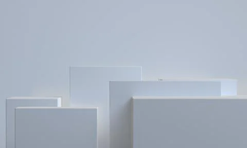 White 3d abstract style background. Concept : poster, advertising ,cover desi Stock Illustration