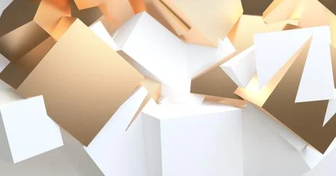 White 3d abstract style background. Concept : poster, advertising ,cover desi Stock Illustration