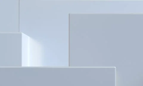 White 3d abstract style background. Concept : poster, advertising ,cover desi Stock Illustration