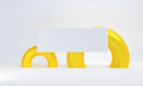 White 3d abstract style background. Concept : poster, advertising ,cover desi Stock Illustration