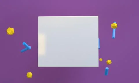 White 3d abstract style background. Concept : poster, advertising ,cover desi Stock Illustration