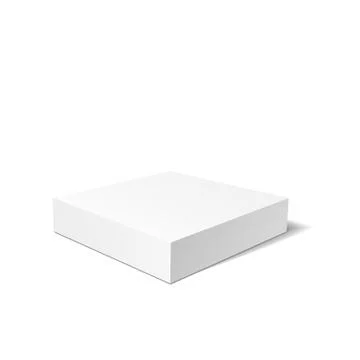White 3D box Stock Illustration