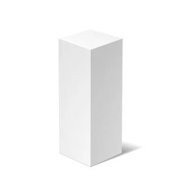 White 3D box Illustrazione stock