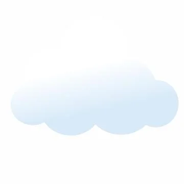 White 3d clouds on white background. 3d geometric shape vector illustration 스톡 일러스트