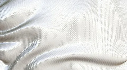 White 3D dynamic motion eccentric abstract light and shadow artistic wavy Stock Illustration