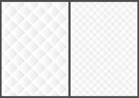 White 3D Grid Texture in Two Variations Stock Illustration