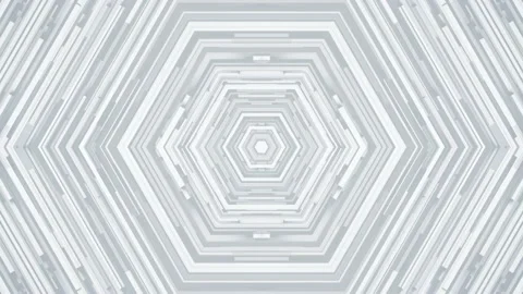 White 3D Hexagon Stock Footage 152949046