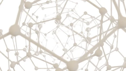 White 3d molecule Stock Footage 329709407