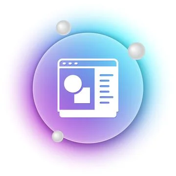 White 3D printer software icon isolated on white background. 3d printing. B.. Ilustração Stock