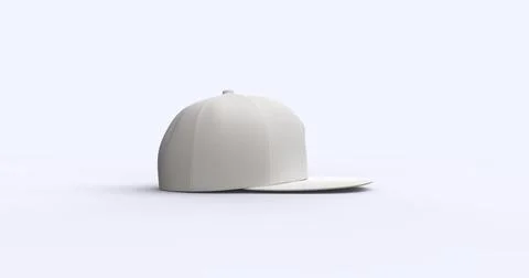 White 3d render cap Stock Illustration