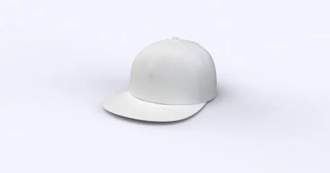 White 3d render cap 스톡 일러스트