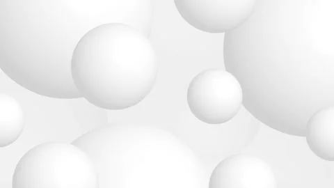 White 3D Spheres Abstract Background Stock Footage 276854160