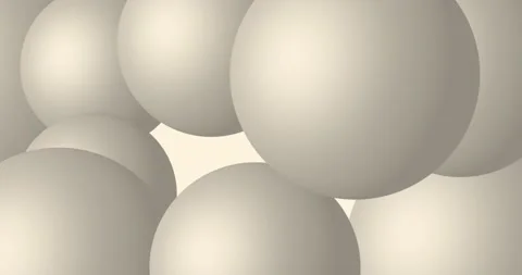 White 3d spheres. Clean abstract background. Vidéo 189141431