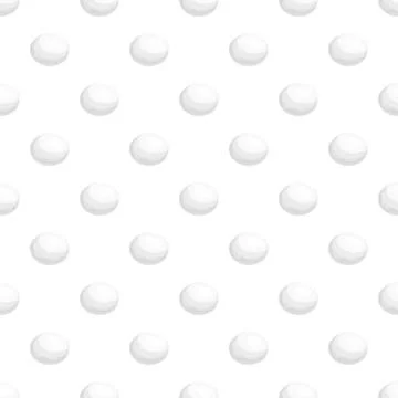 White 3d spheres pattern on clean background Illustrazione stock