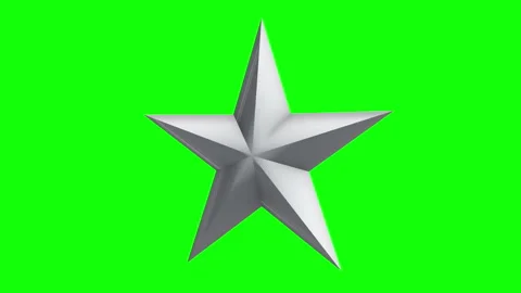 White 3d star rotate Stock Footage 101279706