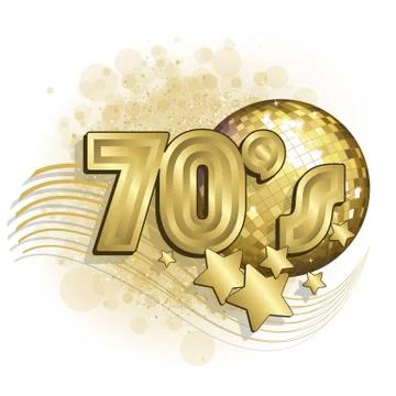 White 70s Stock Illustration