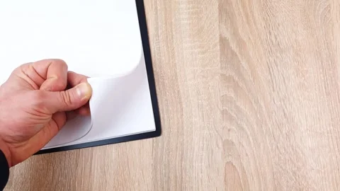 White A4 paper sheets in a stack. Paper set. Office stationery paper. Stock Footage 294932051