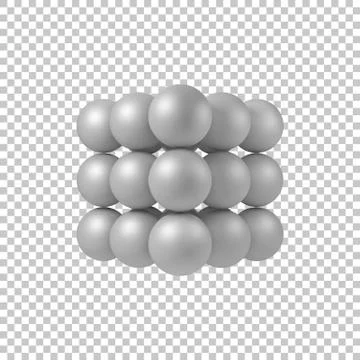 White Abstract 3D Shape Stock Illustration