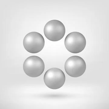 White Abstract 3D Shape Stock Illustration