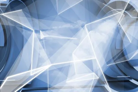 White abstract angular design 스톡 일러스트