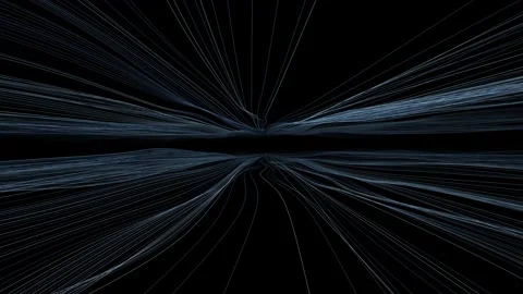 White, abstract animated strings on black background. Stock Footage 150933687