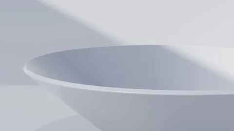 White abstract architecture and moving shadows, 3d rendering. Stock Footage 336144464