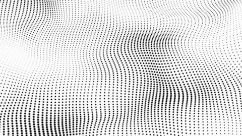 White abstract background and black dot. Futuristic, Modern, Digital, Abstr.. Stock Footage 247260694