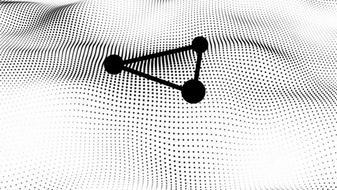 White abstract background and black dot. Halftone dot pattern. abstract net.. Stock Footage 253995773